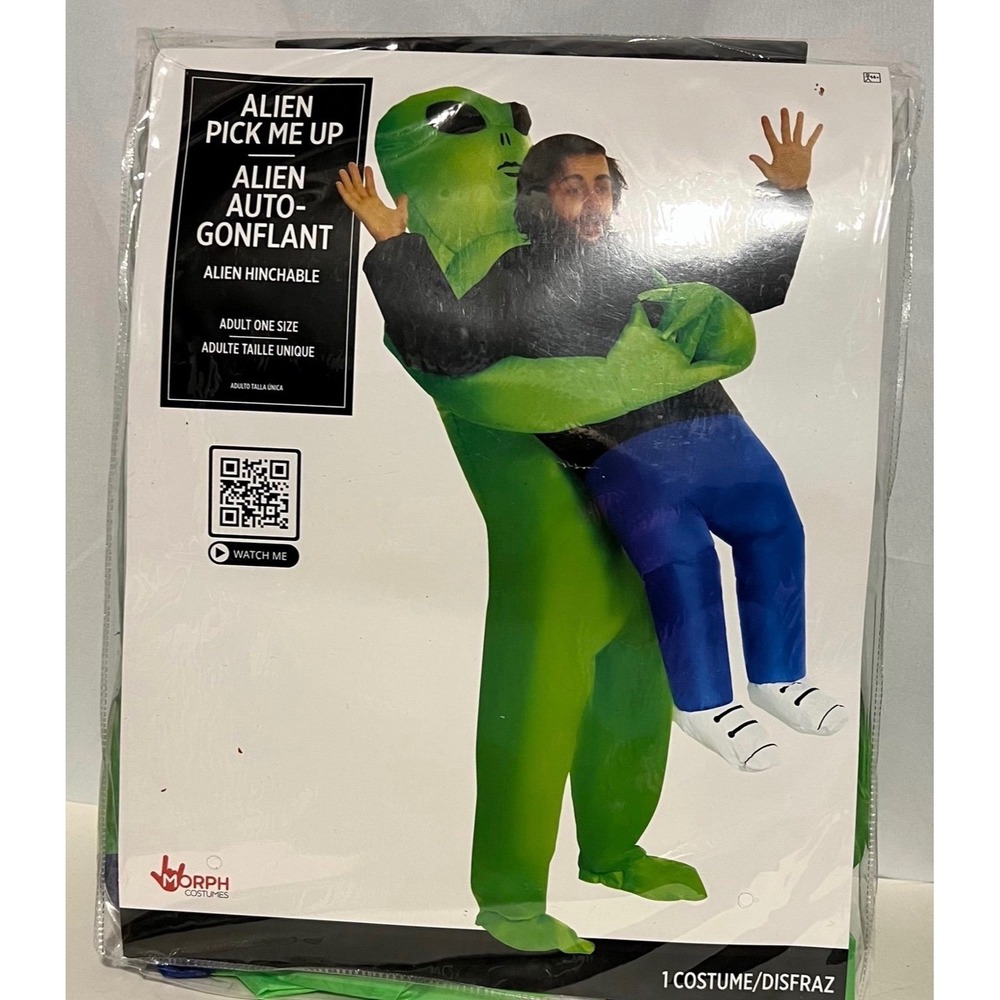 MorphCostumes Alien Pick Me Up Inflatable Halloween Costume Adult ONE SIZE